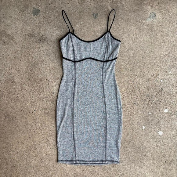 Dresses & Skirts - Grey Bodycon Mini Dress